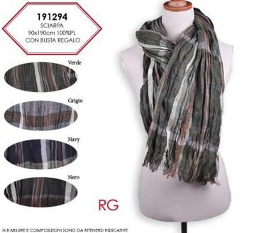 Sciarpa 100%pl romeo gigli con busta regalo