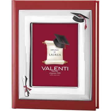 Album laurea 25x30 cm con cornice portafoto in copertina Valenti