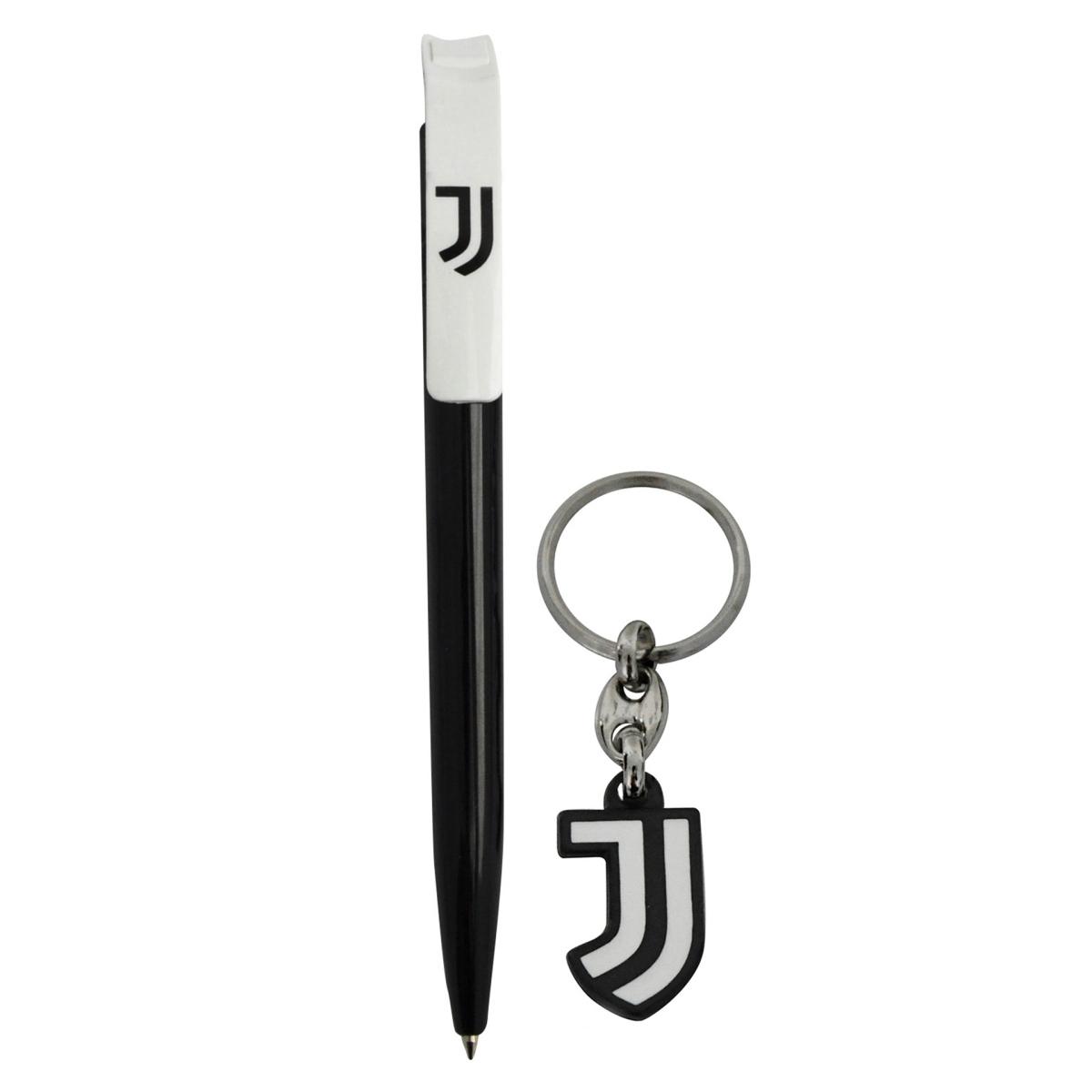 Set penna e portachiavi in blister logo ufficiale Juventus