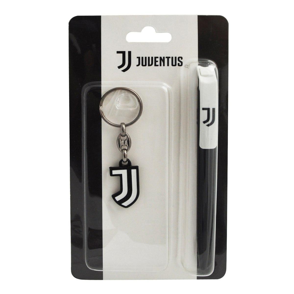 Set penna e portachiavi in blister logo ufficiale Juventus