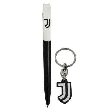 Set penna e portachiavi in blister logo ufficiale Juventus