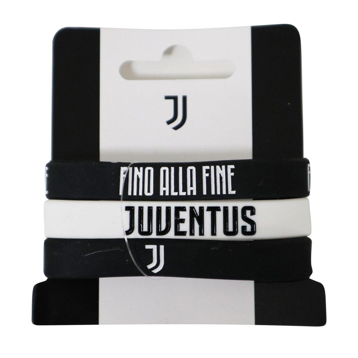 Tris di braccialetti in silicone Junior misura bimbo ufficiale Juventus
