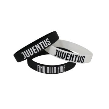 Tris di braccialetti in silicone Junior misura bimbo ufficiale Juventus