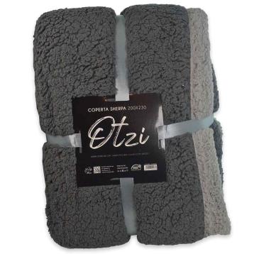 Coperta sherpa bicolor otzi 200x230 cm