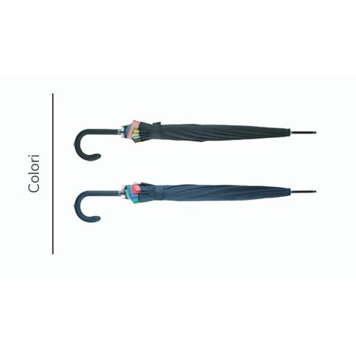 Ombrello in poliestere doppio tessuto arcobaleno doubleface Blue Drop