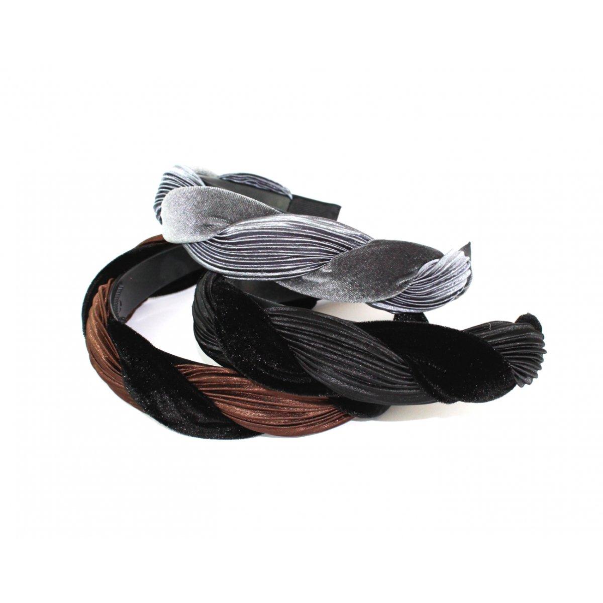 Cerchietto velluto a treccia Le Kikke