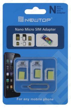 Newtop adattatore nano-sim micro-sim