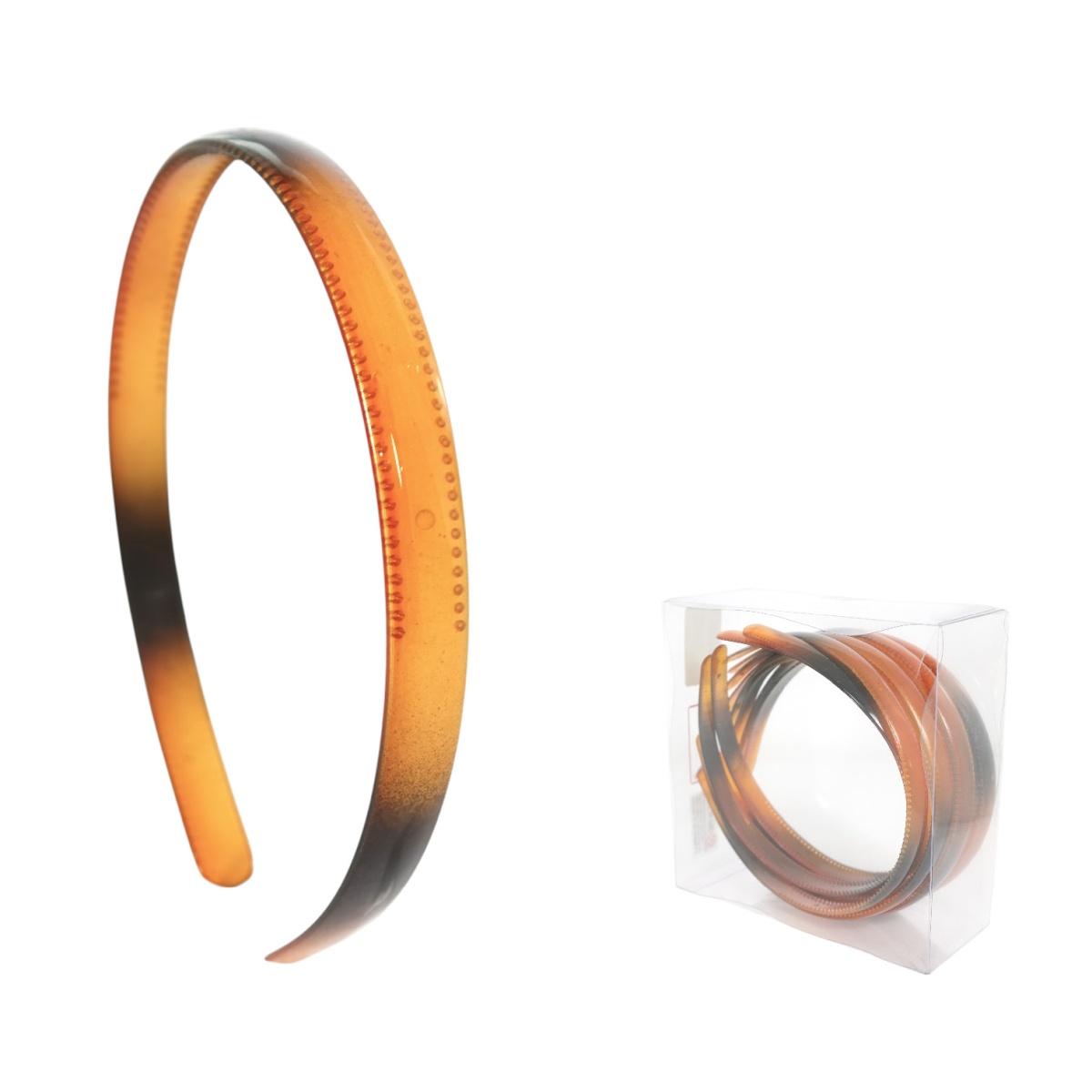 Cerchietto per capelli in plastica 1 cm tartarugato Lillà