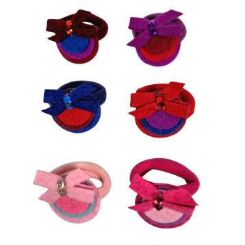 Polsino sfere con fiocco nylon, lycra