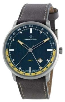 Essenziale gmt orologio uomo momo design acciaio