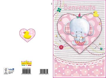 Biglietti auguri nascita , 2 soggetti
