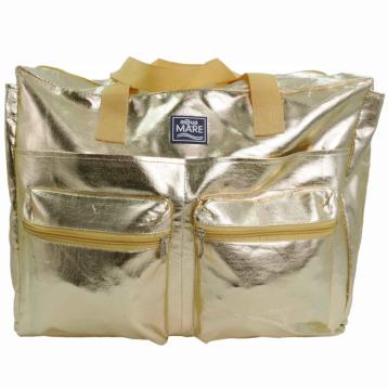 Borsa mare quadrata metal aqua di mare