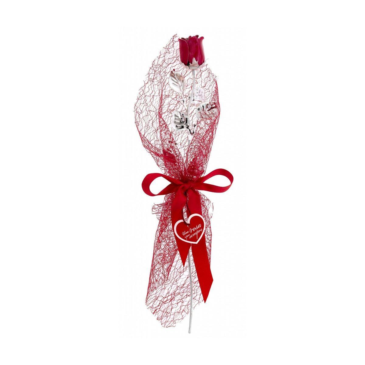 Bouquet con rosa rossa