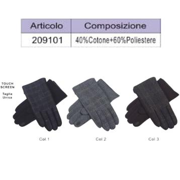 Guanti uomo coveri collection 40% cotone 60% poliestere