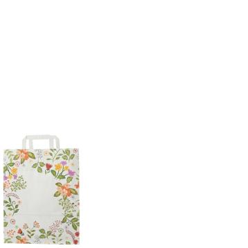 Shopper in carta h.24 x l.18 x p.8 cm fantasia summer maniglia piatta