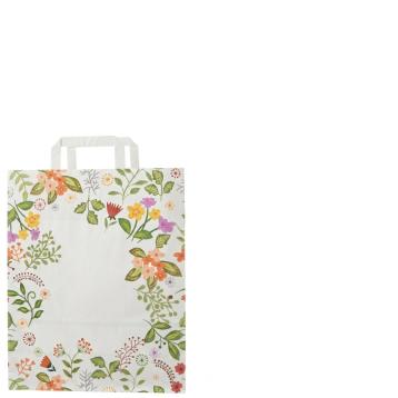 Shopper in carta h.37 x l.27 x p.12 cm fantasia summer maniglia piatta