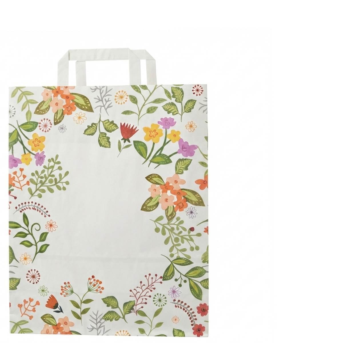 Shopper in carta h.49 x p.15 x l.45 cm fantasia summer maniglia piatta