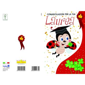 Biglietti auguri congratulazione laurea 2 soggetti