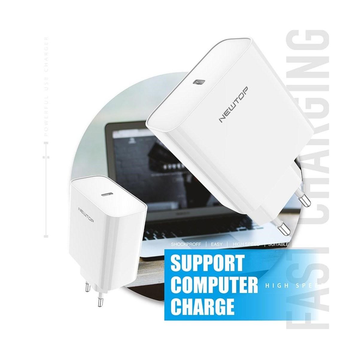 Newtop ud03 caricatore universale power delivery pd 45w
