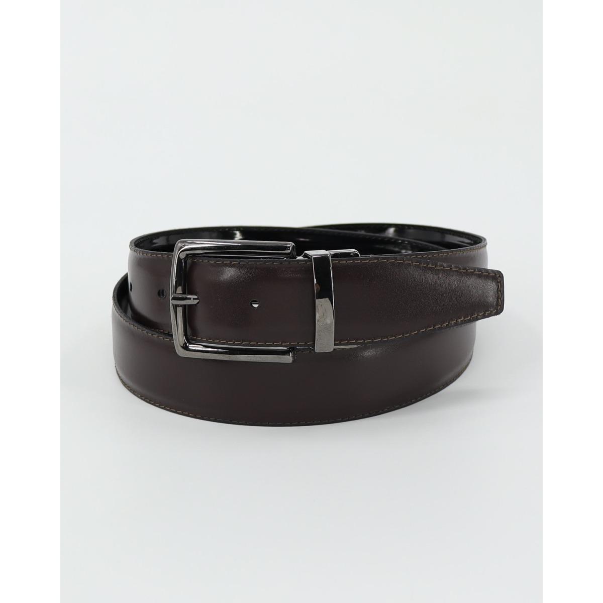 Cintura uomo double face in pelle roncato