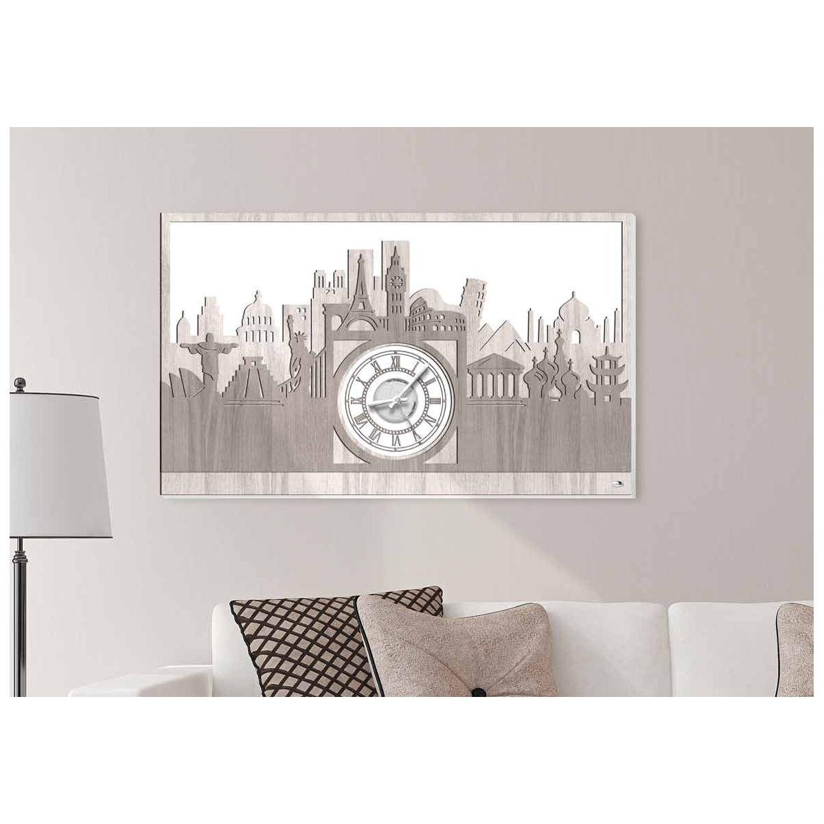 Orologio da parete 80x48 city laser