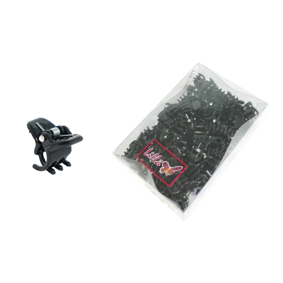 Pinzottino per capelli nero 11 mm confezione da 100 pezzi