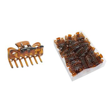 Pinza per capelli tartarugata in confezione da 48 pezzi