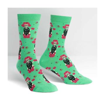 Calze regalo donna al polpaccio barboncino punk - sock it to me