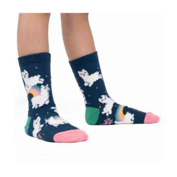 Calze regalo bambini al polpaccio lama sopra l'arcobaleno - sock it to me