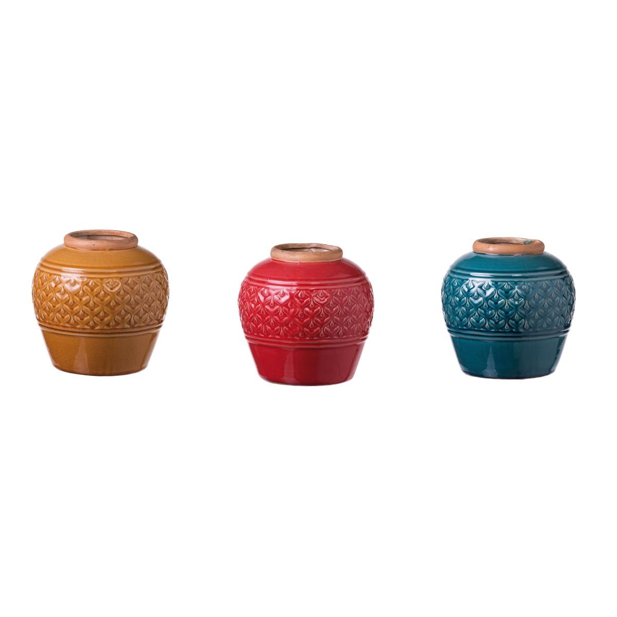 Vaso in ceramica d.18xh.18 cm