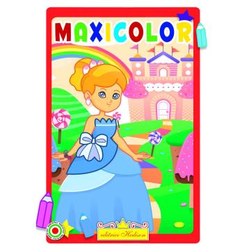 Libro da colorare maxi color  Girl formato a4
