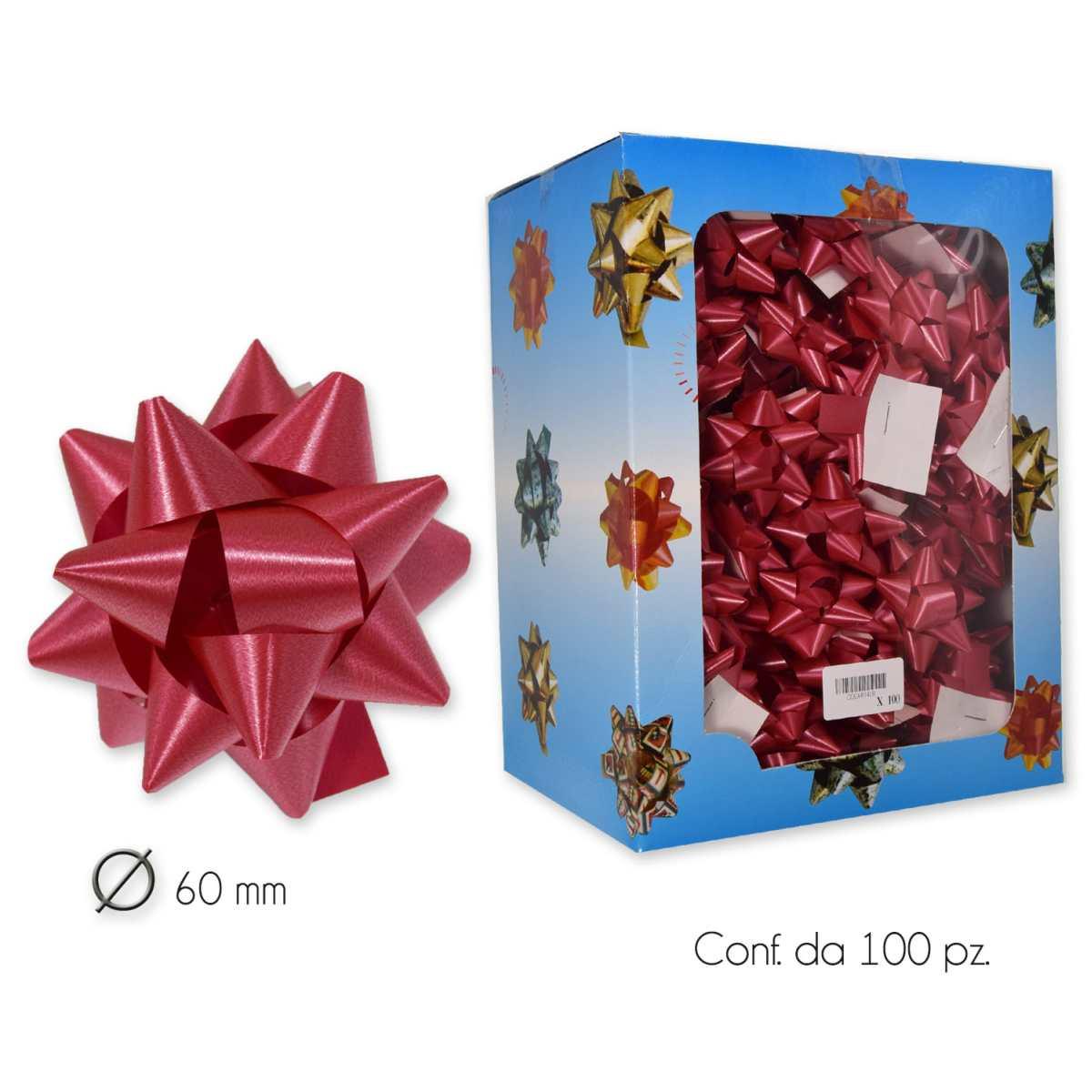 Coccarde adesive liscio rosso mm. 14