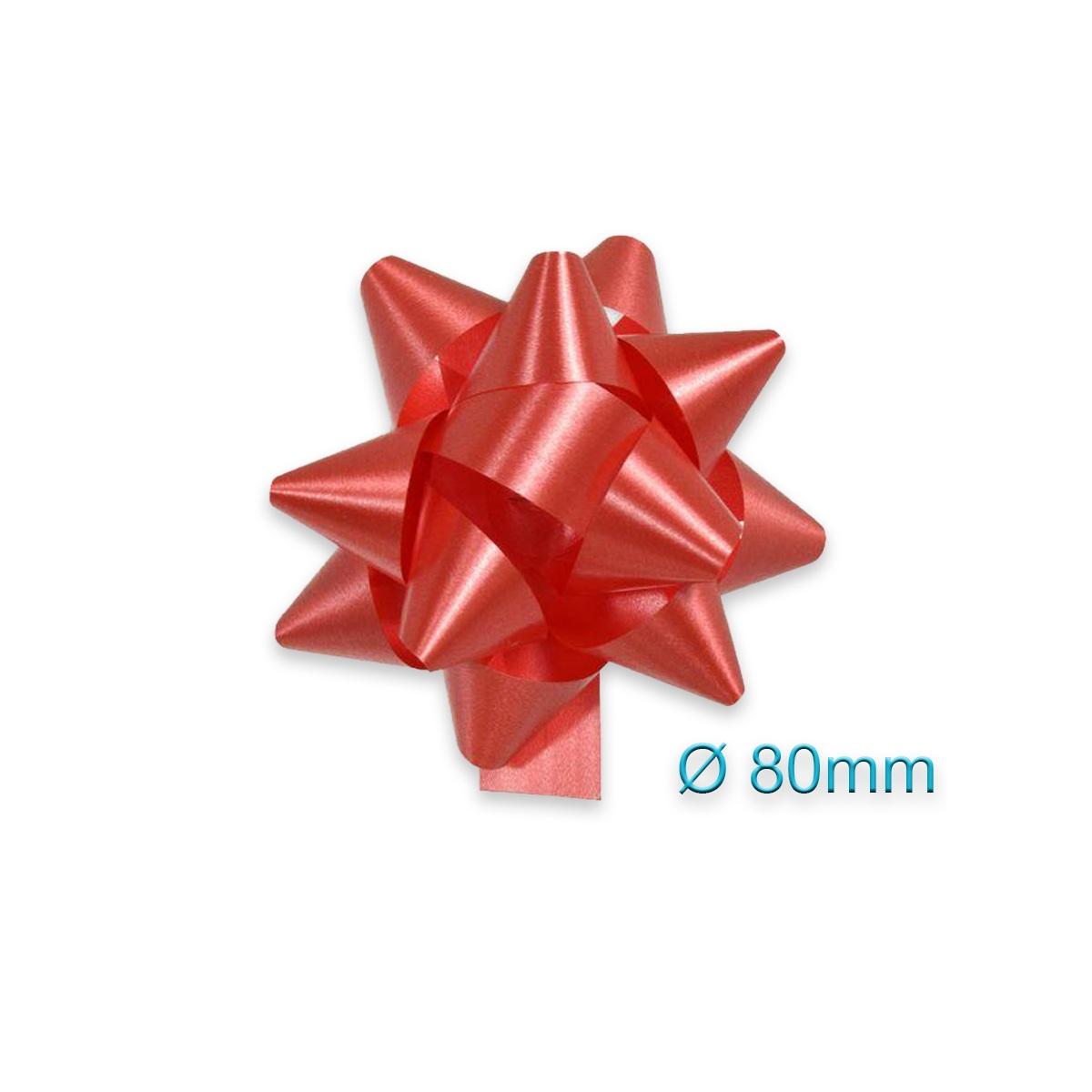 Coccarde adesive tinta unita liscio rosso 19 mm.