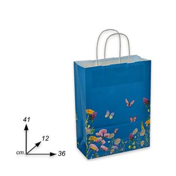 Shoppers in carta fantasia blumen  H41 X L36 X P12 cm. blumer