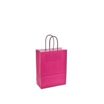Shoppers carta colore fucsia H21,5 X L14 X P8,5 cm.