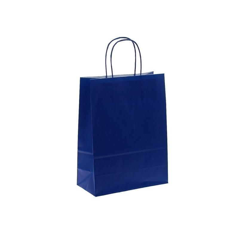 Shoppers carta blu elettrico h 29 x l 22 x p10