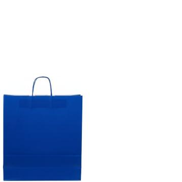 Shopper in carta h.29 x l.22 x p.10 cm colore blu elettrico