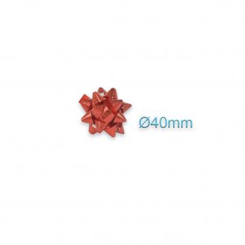 Coccarde adesive fantasia pesante rosso 6,5 mm.