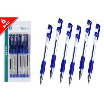 Set 6 penne gel blu