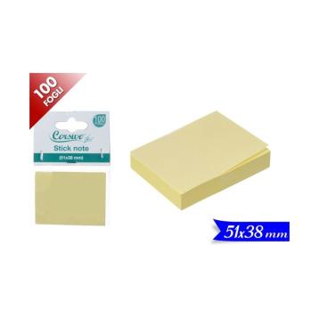 Stick note adesivo 100 fogli 51x38mm