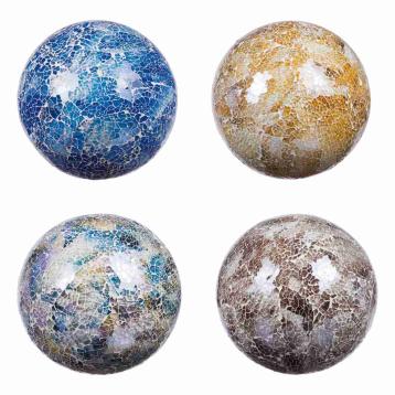 Sfera in vetro mosaico d.18 cm