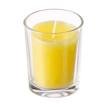 Set 3 candele alla citronella e 1 vasetto d.4,5xh.5