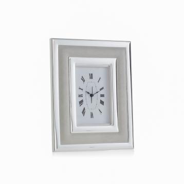Orologio 9x13 con pelle grigio