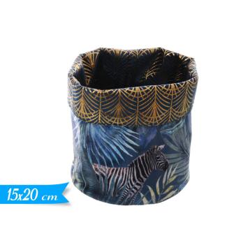 Portatutto in tessuto decorazione jungle 15x20 cm