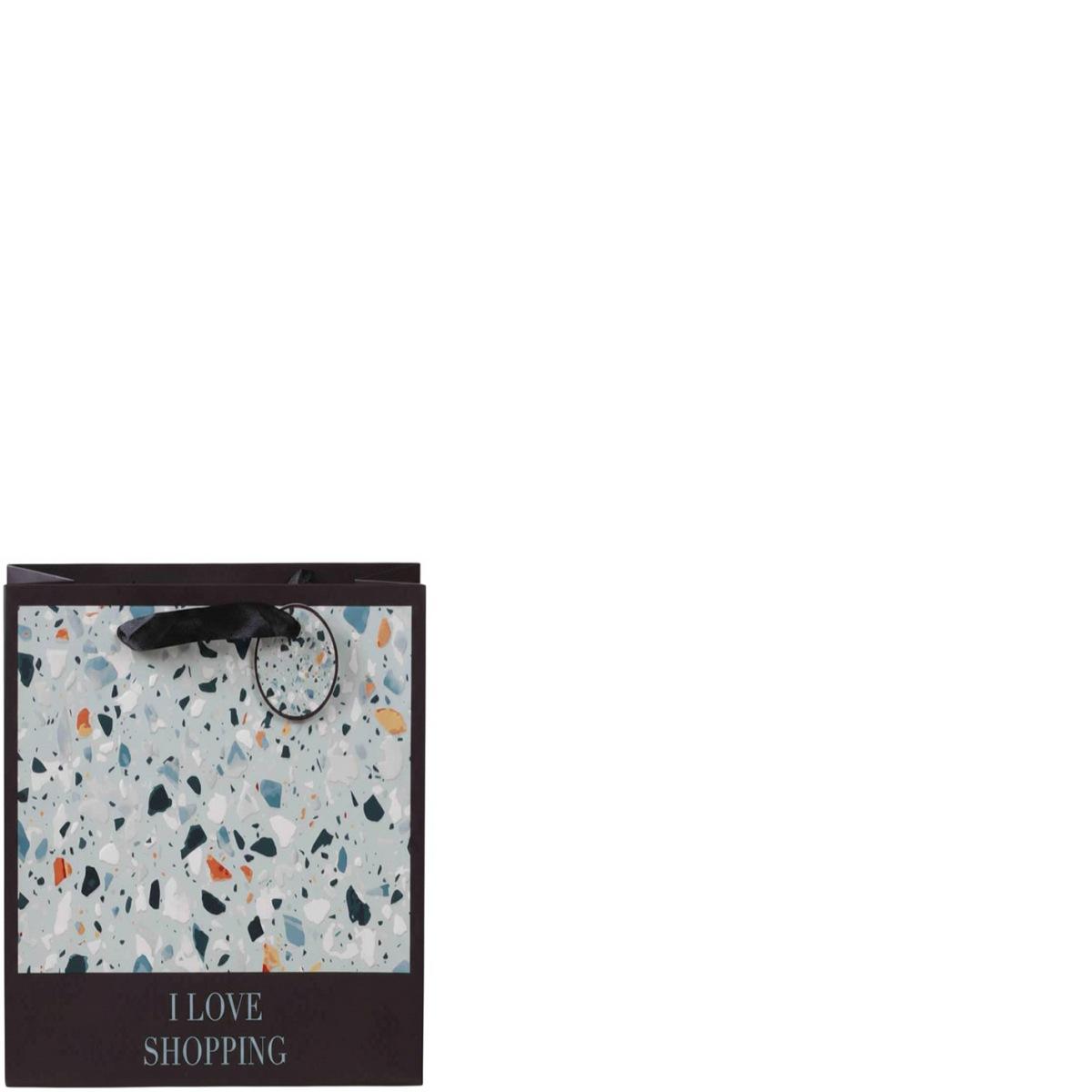Shopper in carta 18 x 10 x h.23 cm fantasia astratta