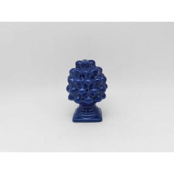 Pigna blu con led in box colorato 7,5x7,5xh.11 cm