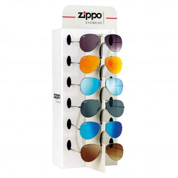 Assortimento 9 occhiali da sole zippo con display