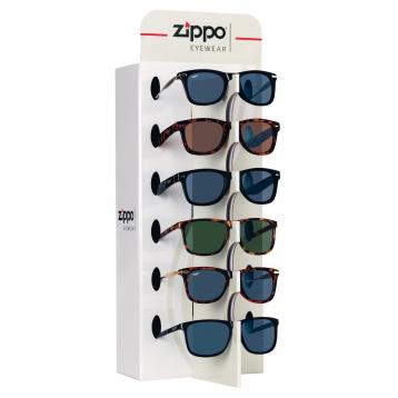 Assortimento 9 occhiali da sole zippo con display