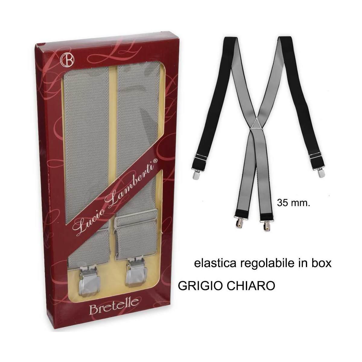 Bretelle uomo regular tinta unita 120cm Made in Italy