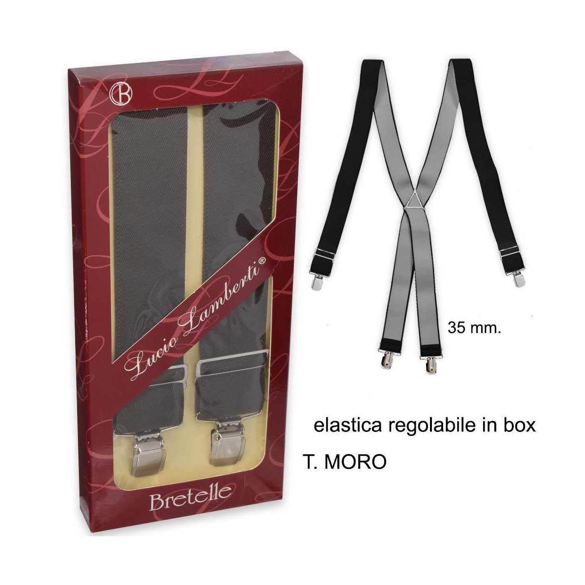 Bretelle uomo regular tinta unita 120cm Made in Italy